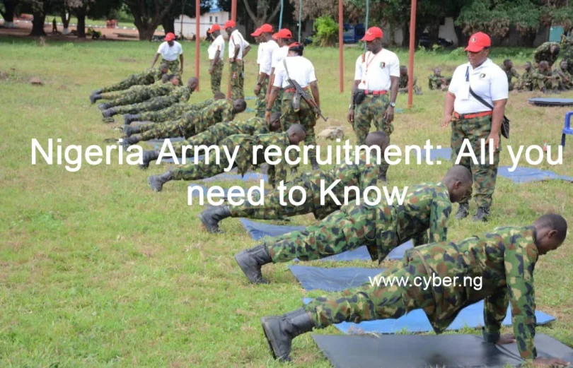 Nigeria Army recruitment: All you need to Know