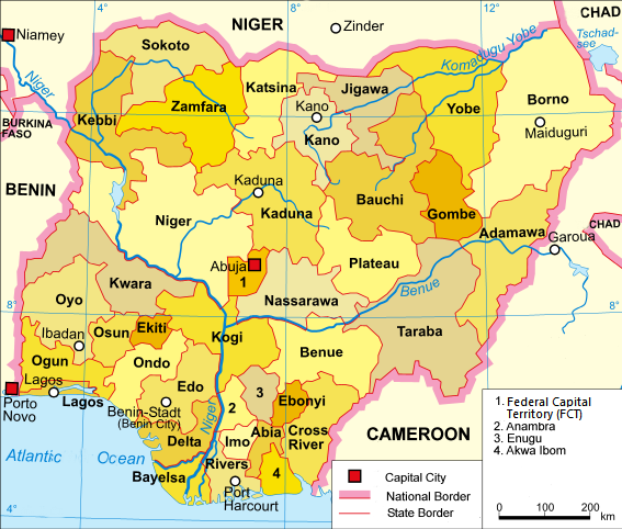 10 Largest States in Nigeria