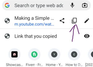 YouTube link copy 