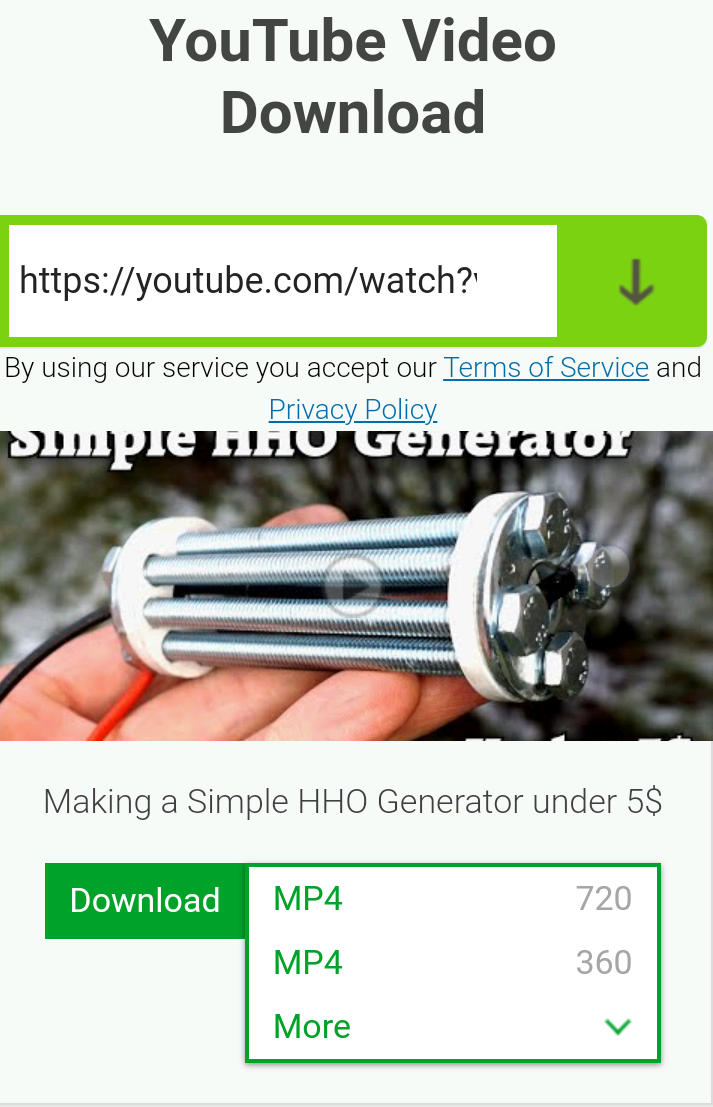 How To Download From YouTube Using SS - CYBER NG