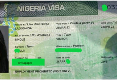 Get a tourist visa for Nigeria